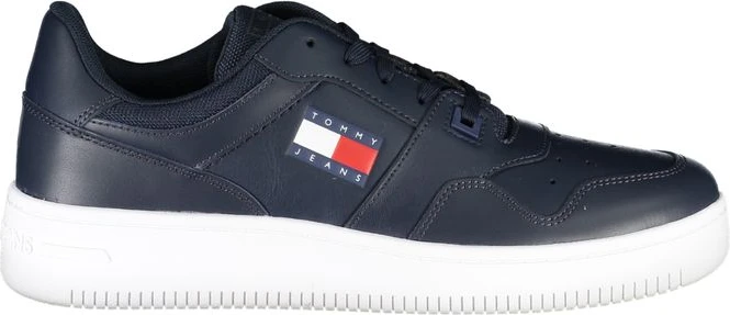 Кроссовки с синим контрастом и деталями логотипа Tommy Hilfiger