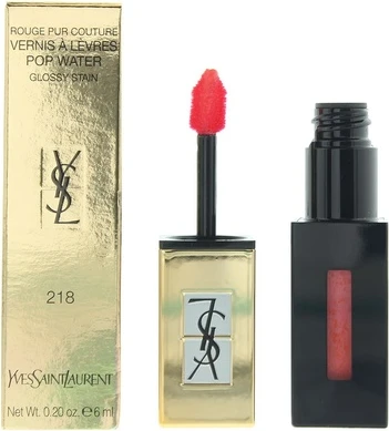 Глянцевый тинт для губ Yves Saint Laurent Rouge Pur Couture Pop Water 218 Orange Mist